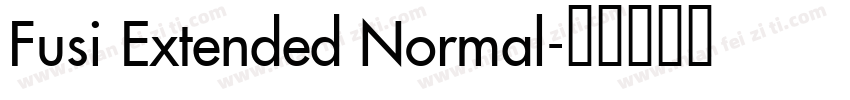 Fusi Extended Normal字体转换
